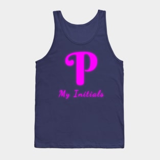 Letter P Letter Art Tank Top